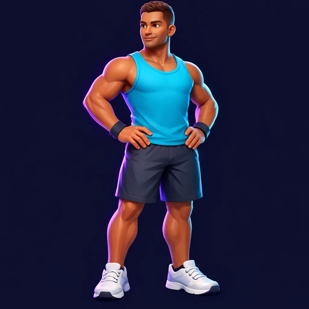 Custom 3D avatar example 1 — generated from a user photo