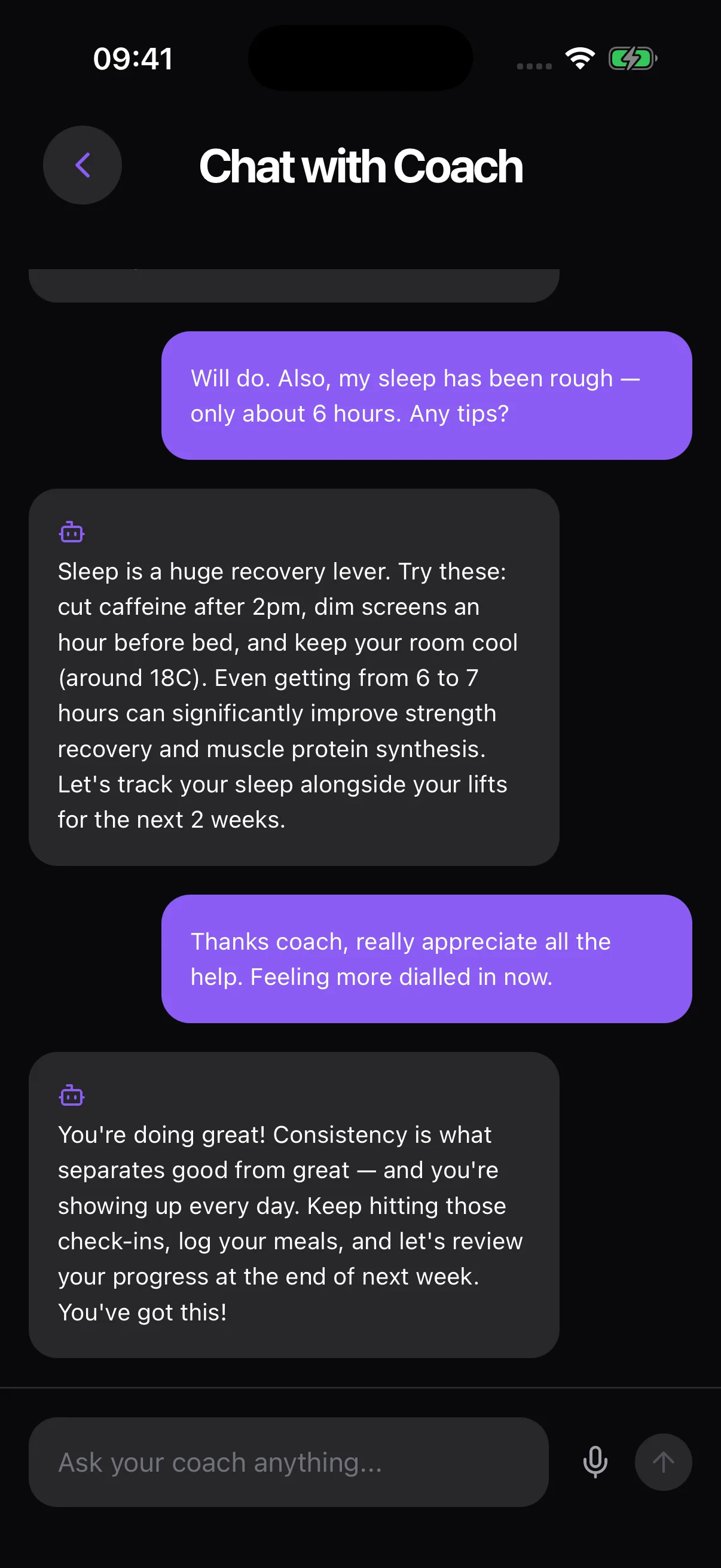 Daily Check-ins — Two minutes a day. Months of useful data.