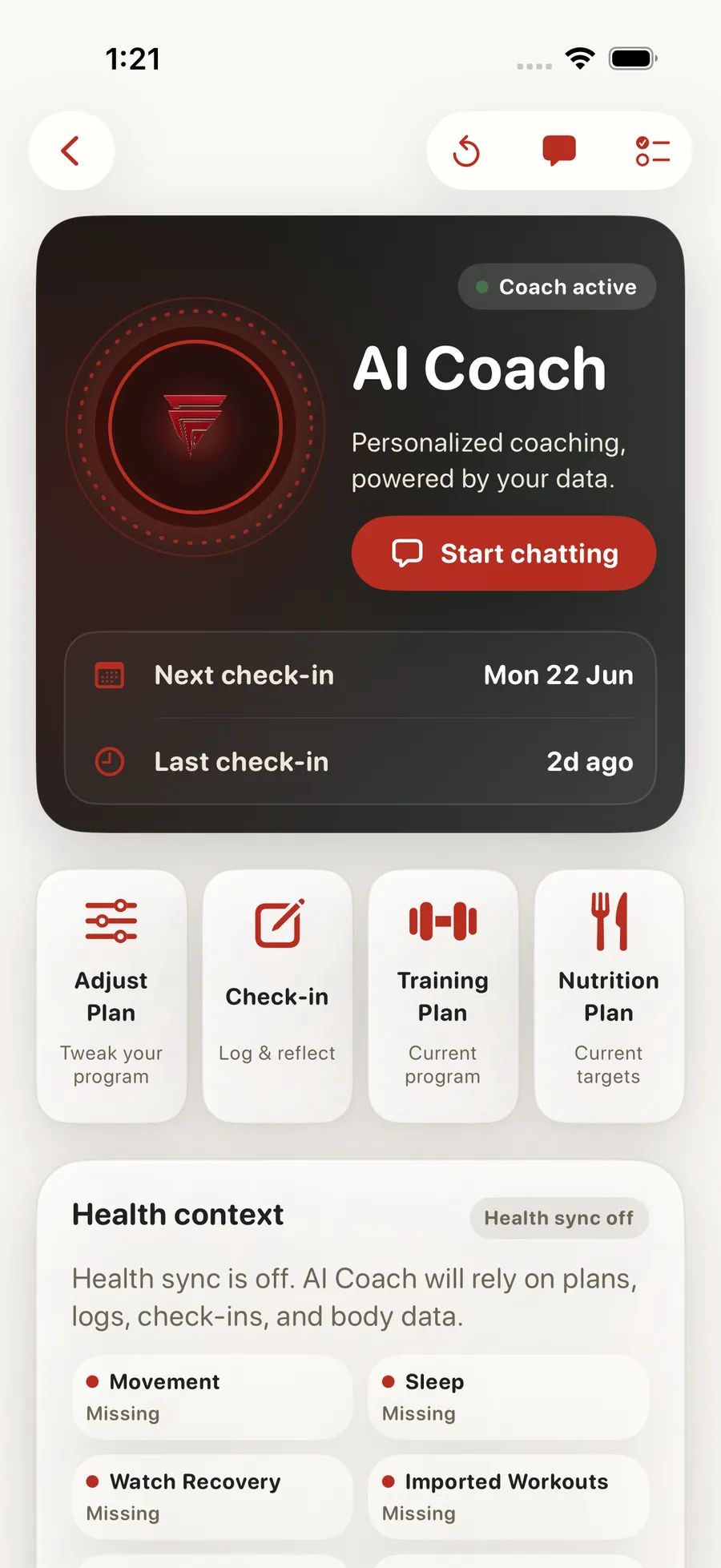 AI Workout Plan