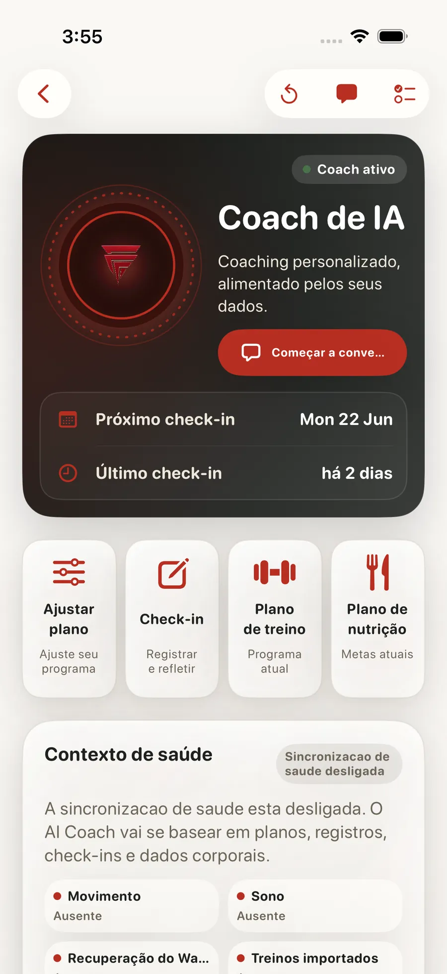 Plano com IA